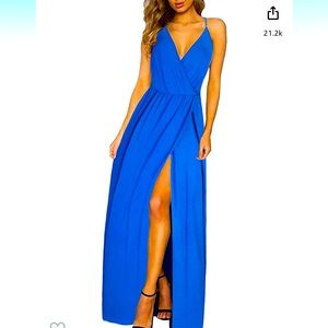 Medium Blue Maxi Dress Sundress